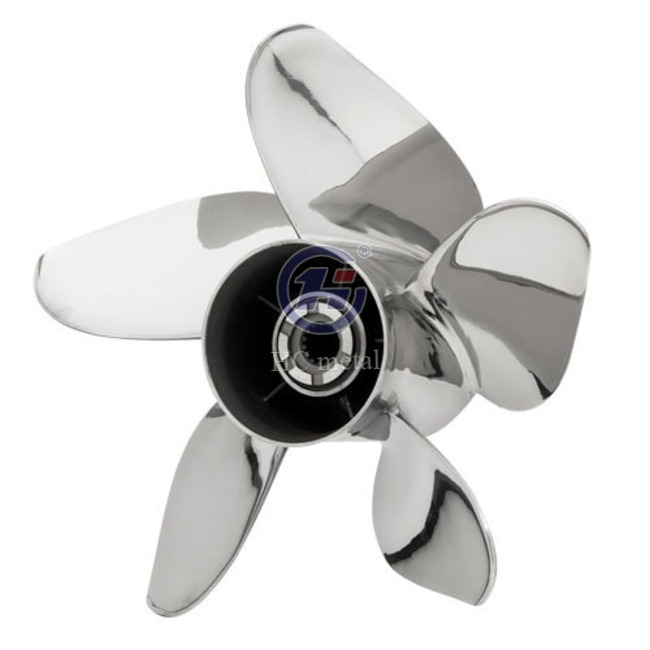 High-performance titanium propeller for boats